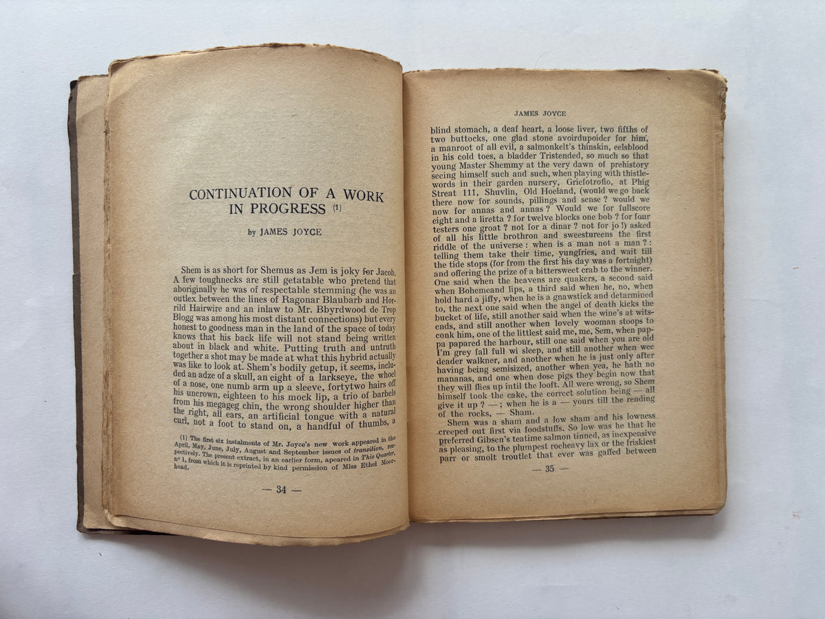 Transition / Issue #7 / October 1927 / w James Joyce, Max Ernst, William Carlos Williams / Shakespeare & Co., Paris