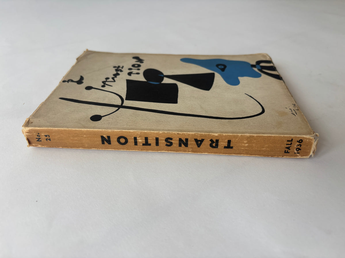Transition / Issue #25 / w Joan Miró, Cartier-Bresson, Dylan Thomas, Hugo Ball / Fall 1936