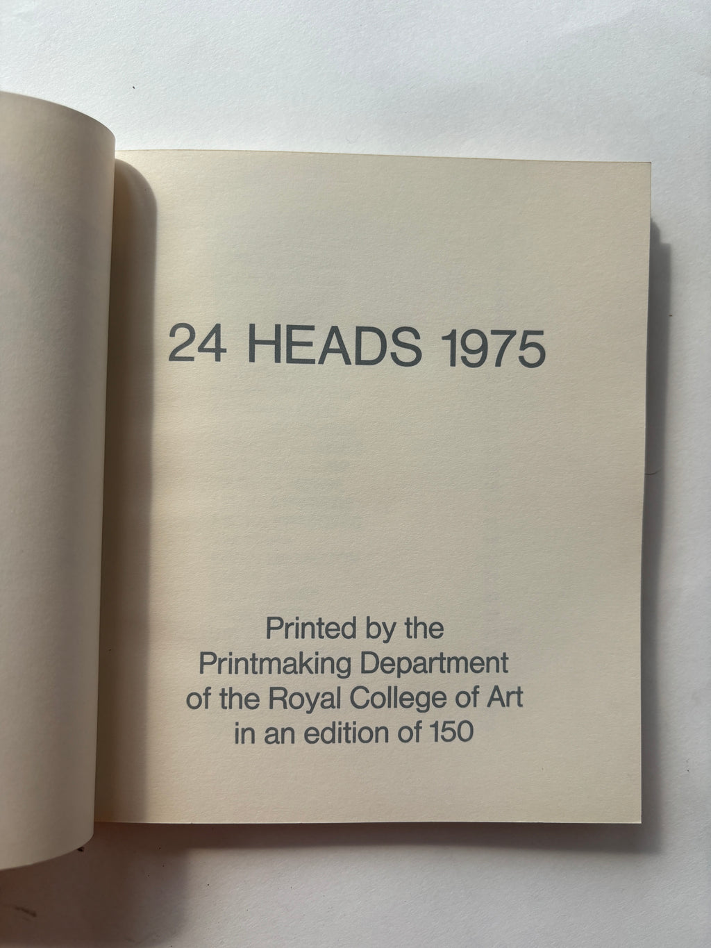 24 Heads / Printmaking Department of the Royal College of Art / 1975 / Derek Boshier / Alistair Grant / Holly Downing