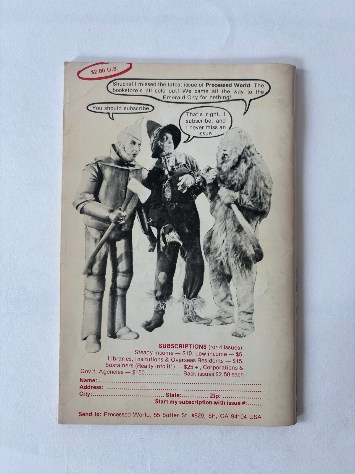 Processed World #10 / Anti-Tech/Anti-Corporate Zine / 1983