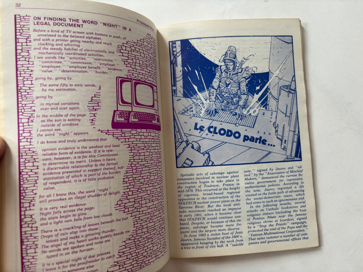 Processed World #10 / Anti-Tech/Anti-Corporate Zine / 1983