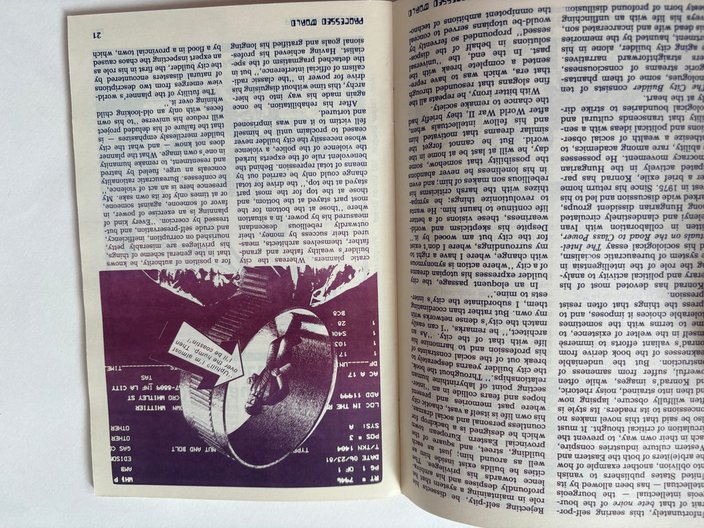 Processed World #8 / Anti-tech/Anticapitalist Zine / 1983