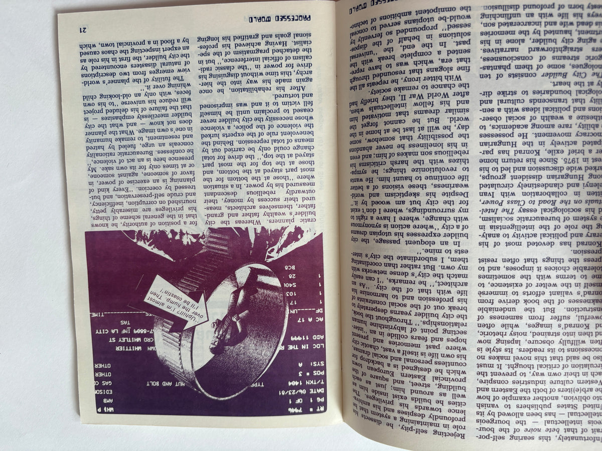 Processed World #8 / Anti-tech/Anticapitalist Zine / 1983