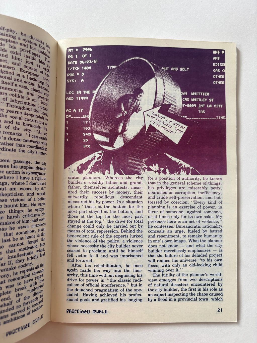 Processed World #8 / Anti-tech/Anticapitalist Zine / 1983