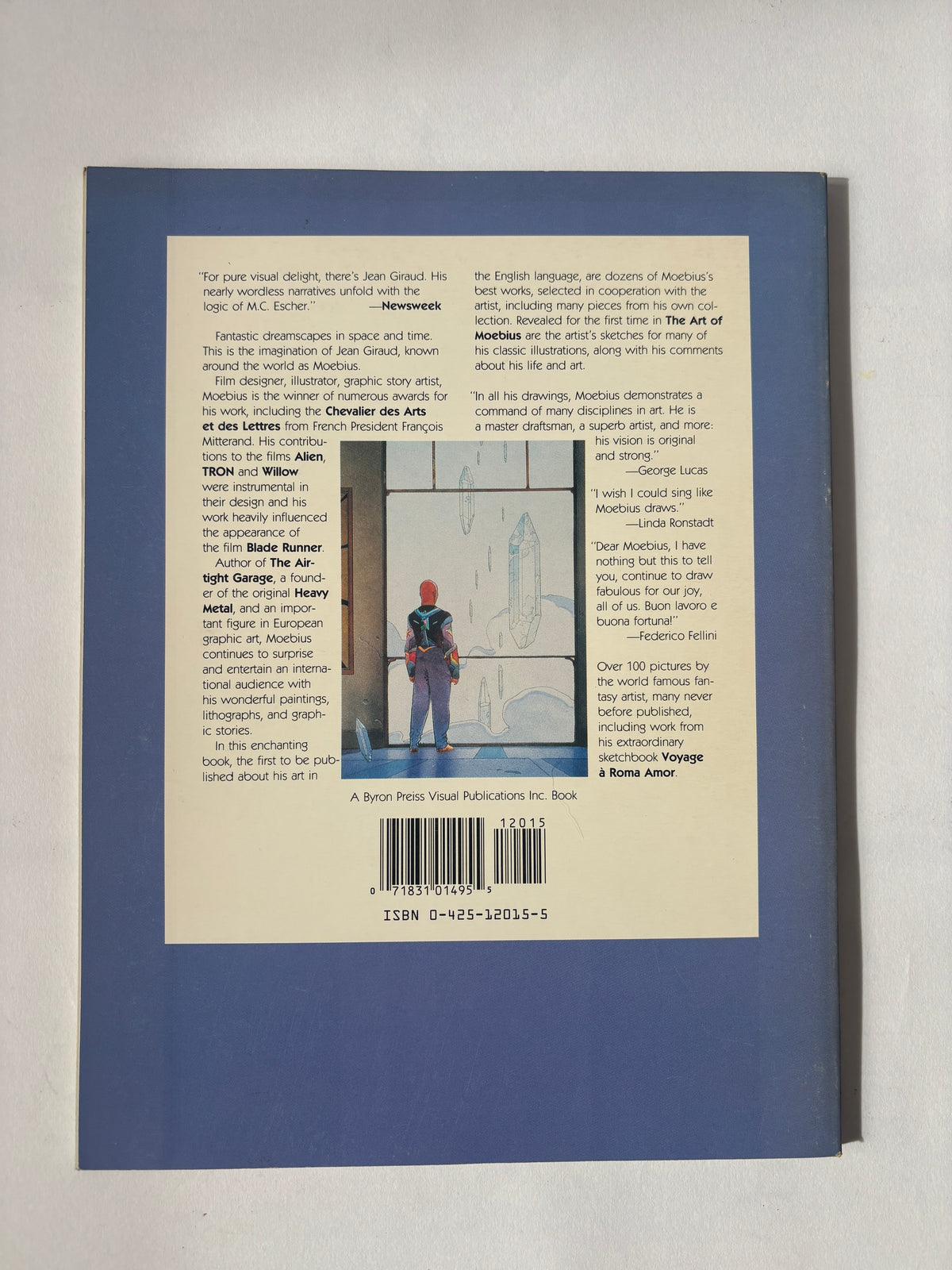 The Art of Moebius / Ed. Byron Preiss, Introduction George Lucas / 1989 / Berkley Books