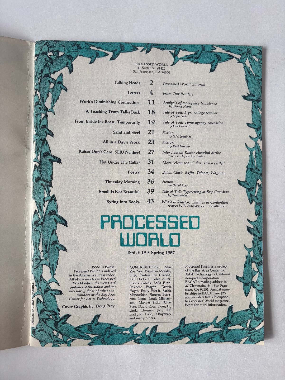 Processed World #18 / Anti-tech/Anti-capitalist Zine / 1987