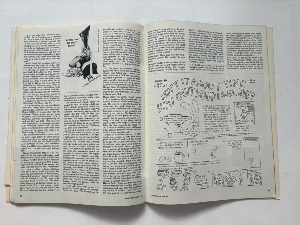 Processed World #18 / Anti-tech/Anti-capitalist Zine / 1987