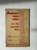 Authors Take Sides on the Spanish War / Pamphlet / 1937 / Left Review
