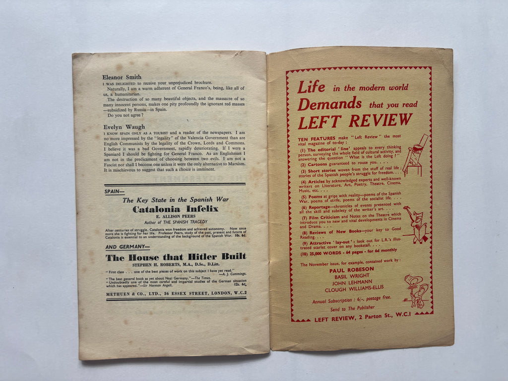 Authors Take Sides on the Spanish War / Pamphlet / 1937 / Left Review