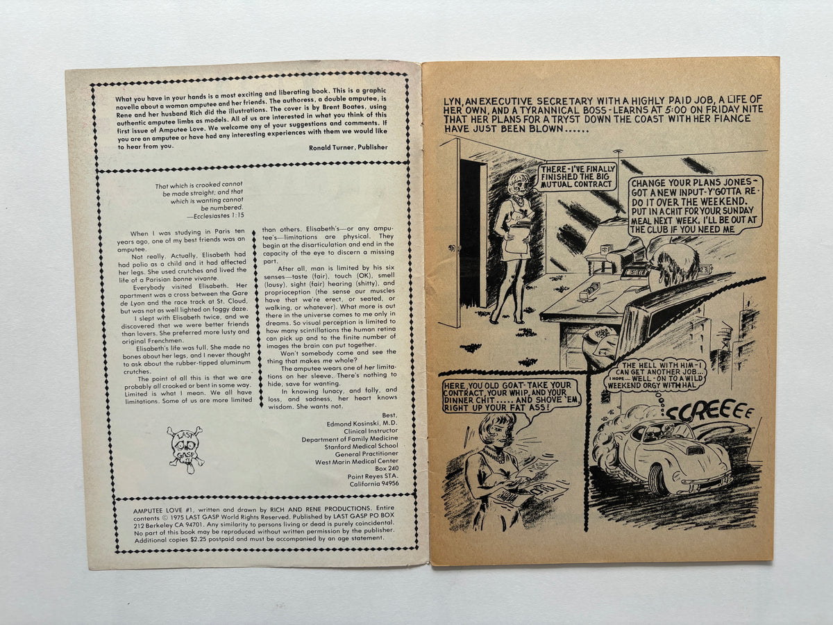 Amputee Love #1 / Rich & Rene / 1975 / Last Gasp