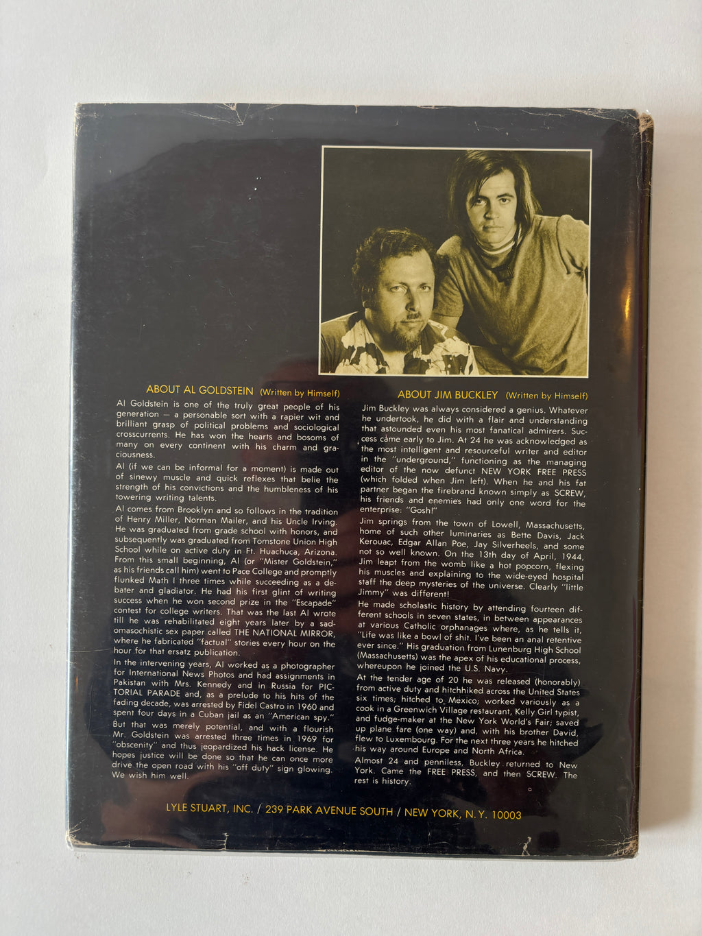 The Screw Reader / Al Goldstein & Jim Buckley / 1971 / Lyle Stuart
