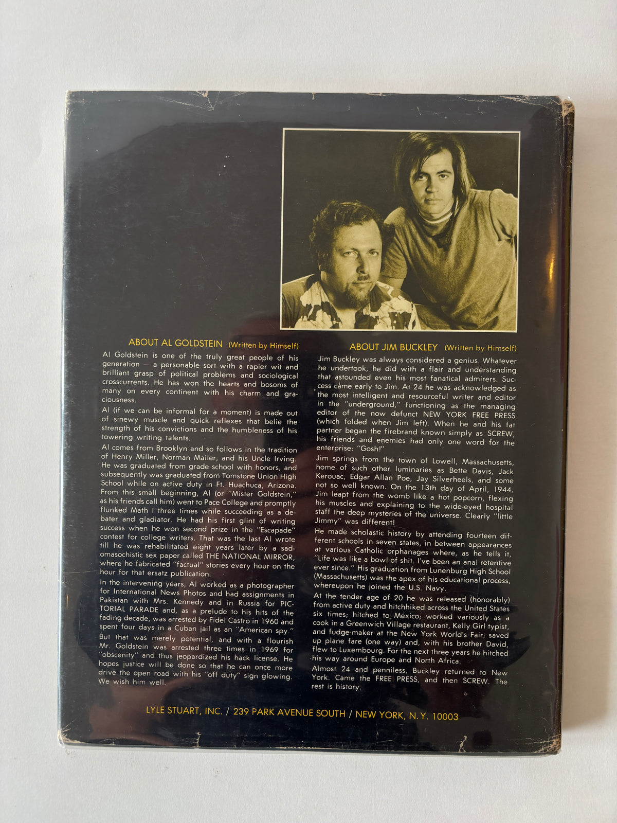 The Screw Reader / Al Goldstein & Jim Buckley / 1971 / Lyle Stuart