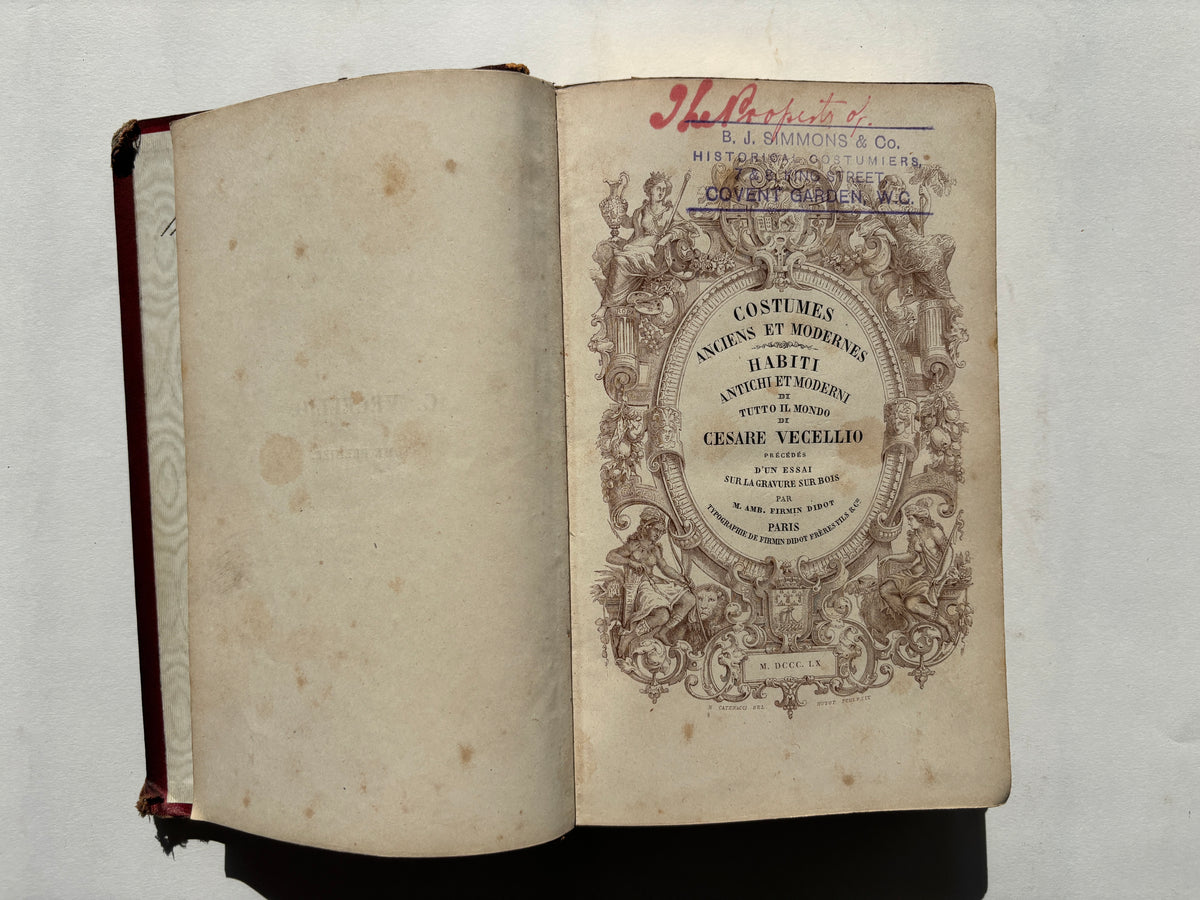 Costumes Anciens et Modernes / Two Volumes/Complete / Cesare Vecellio / 1860 / Firmin Didot