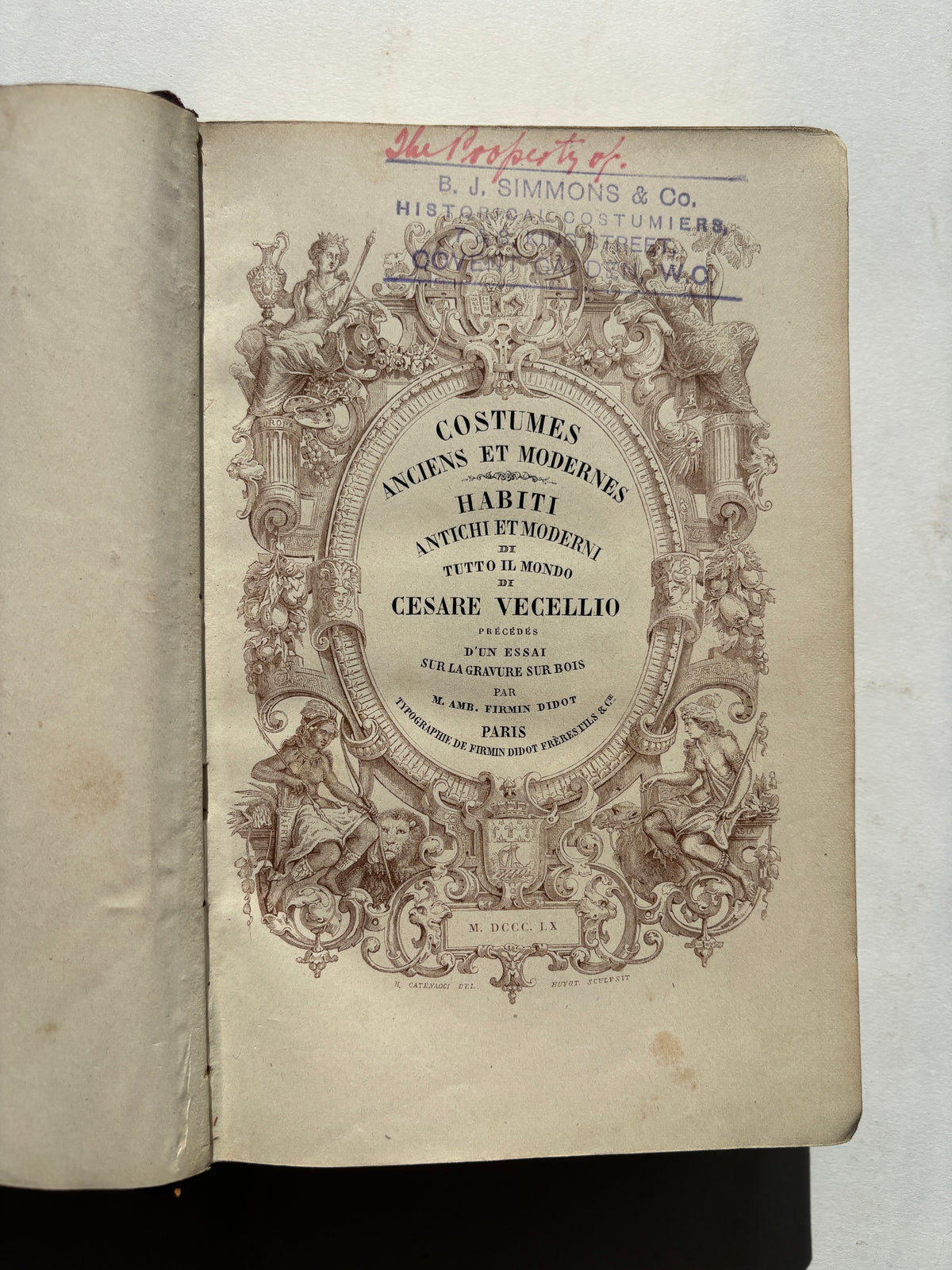 Costumes Anciens et Modernes / Two Volumes/Complete / Cesare Vecellio / 1860 / Firmin Didot