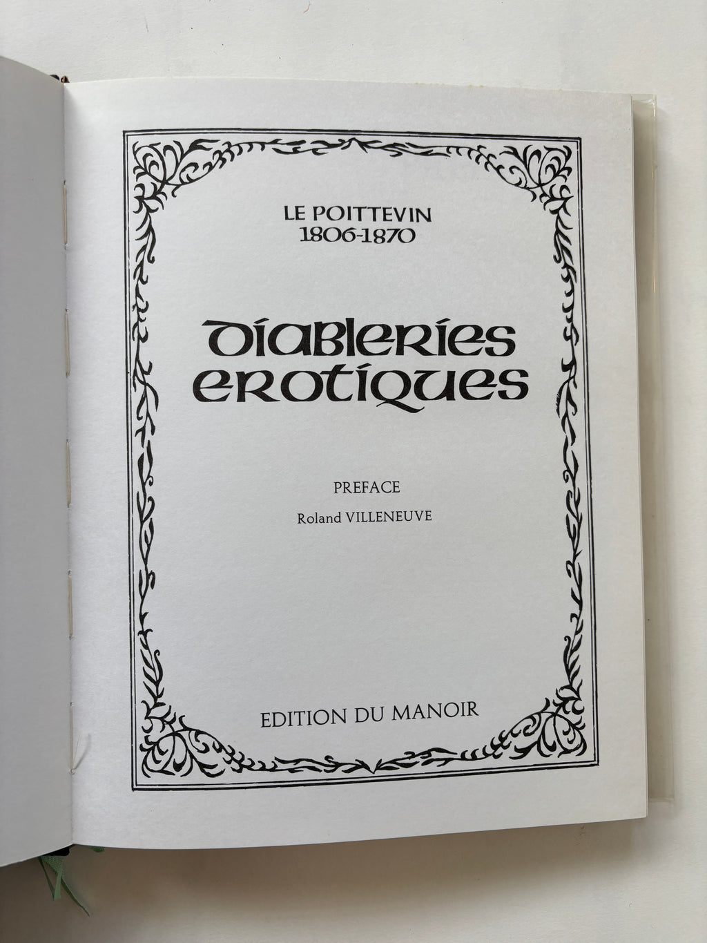 Diableries Erotiques / Le Poittevin / 1971 / Limited Numbered Edition / Editions du Manoir
