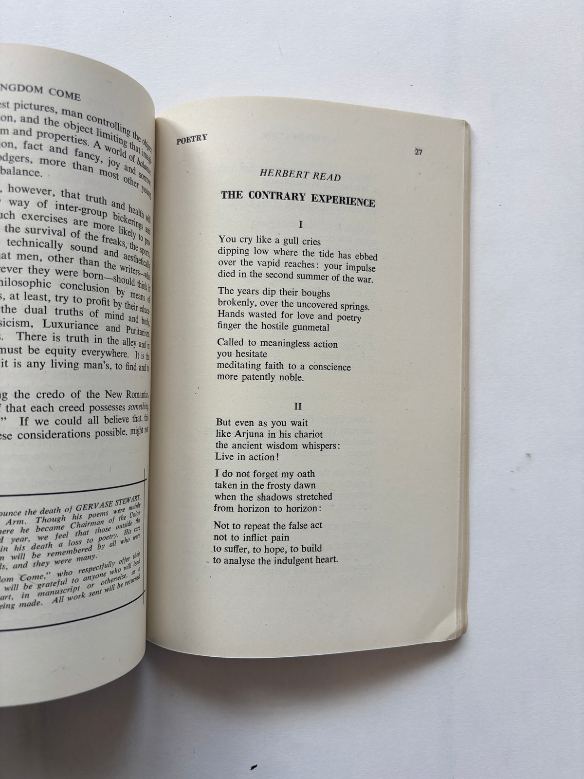 Kingdom Come Vol 3 No. 10 / Literary Journal / 1942