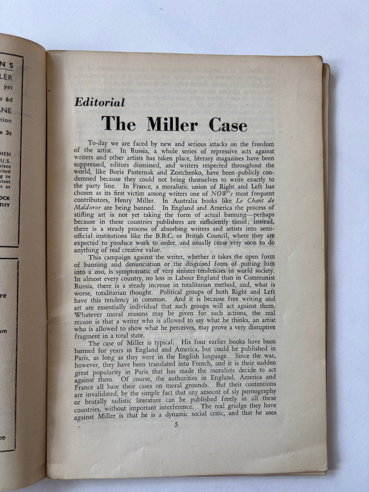 Now #7 / Ed. George Woodcock / Literary Journal / 1945