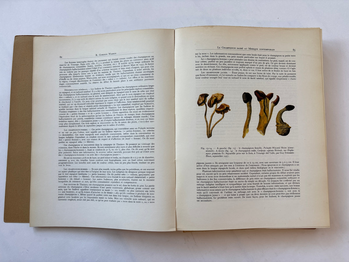 Les Champignons Hallucinogenes du Mexique / Heim & Weiss / 1958 / Editions du Muséum National D'Histoire Naturelle