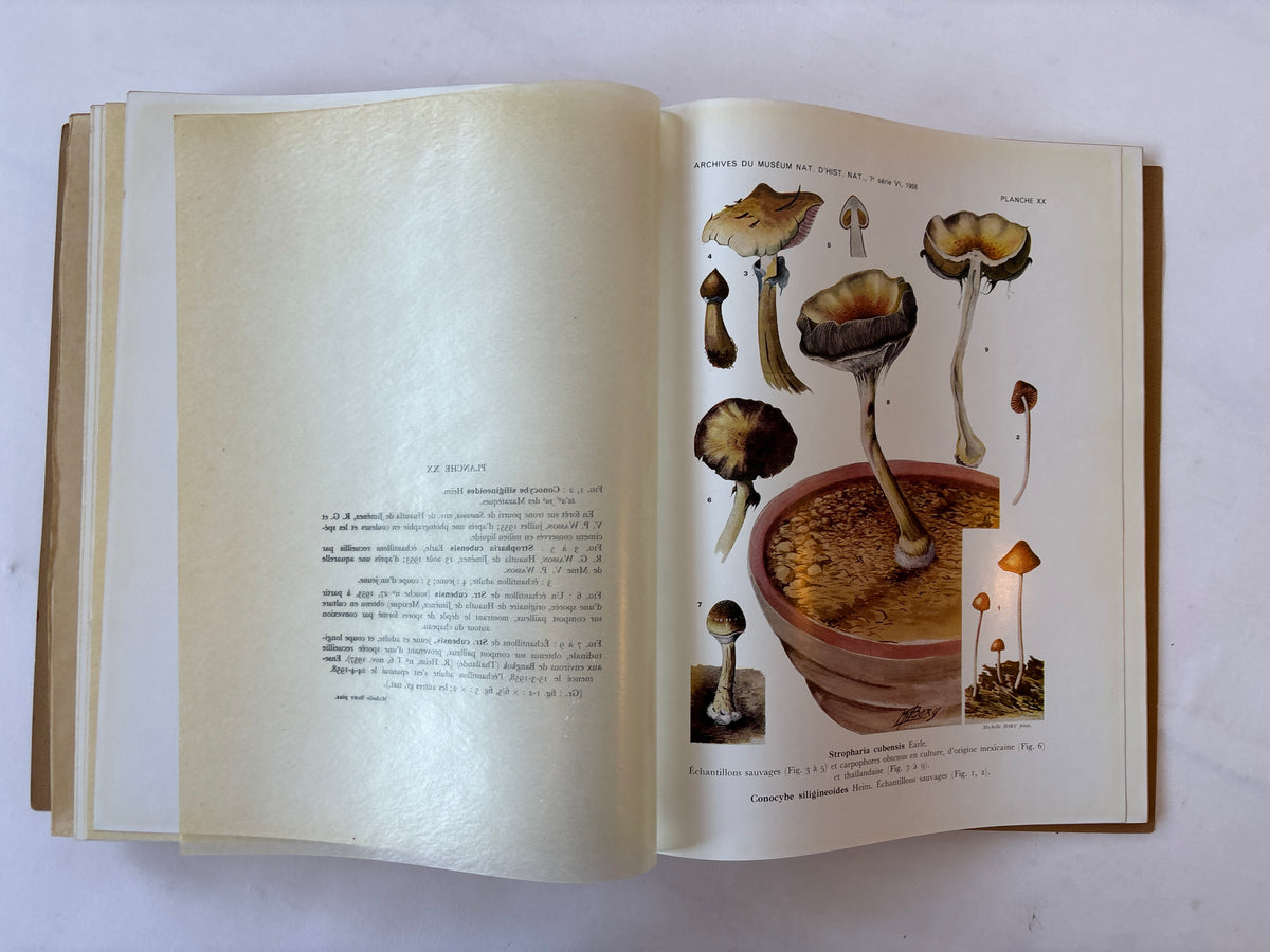 Les Champignons Hallucinogenes du Mexique / Heim & Weiss / 1958 / Editions du Muséum National D'Histoire Naturelle