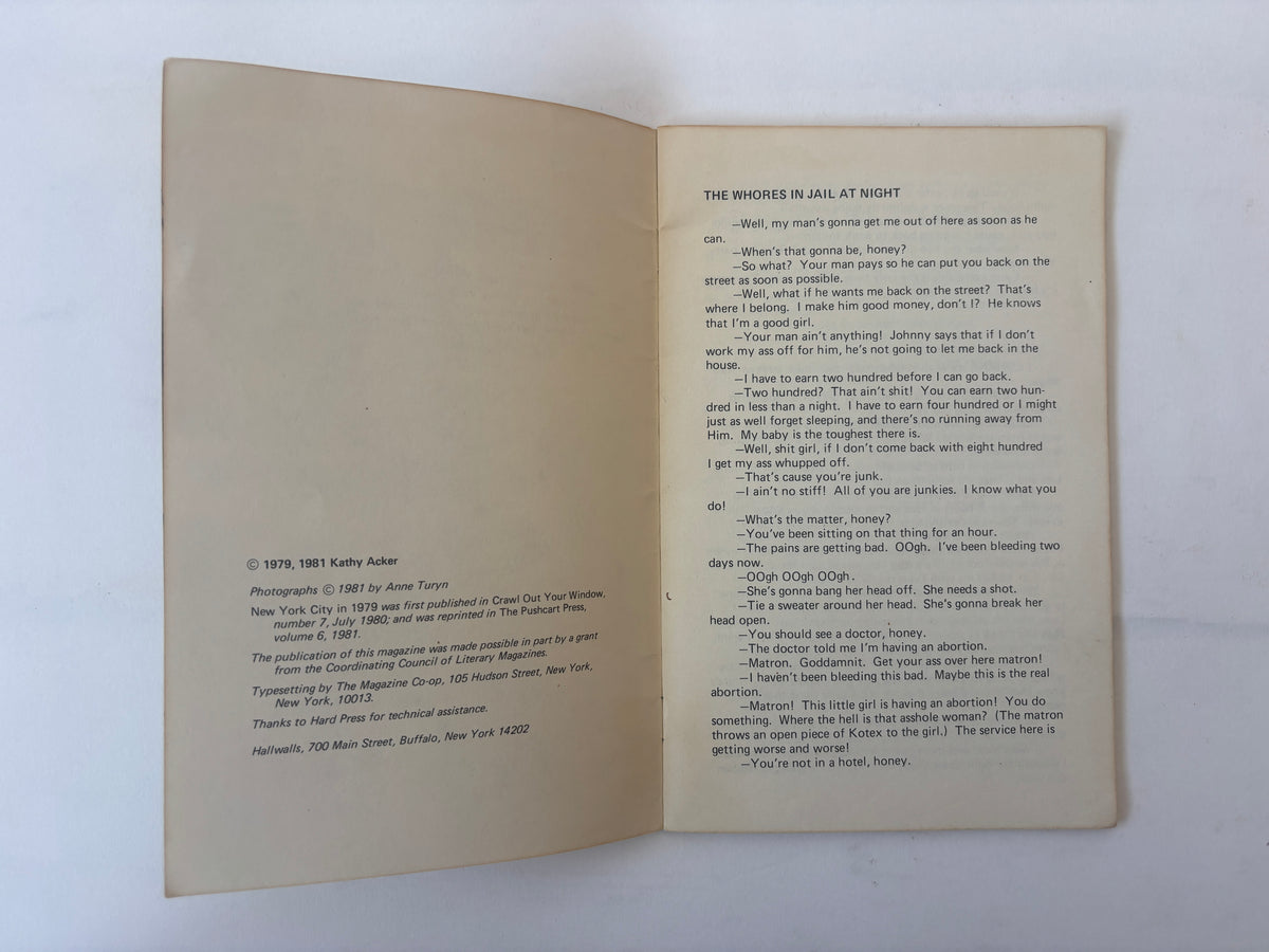 Top Stories #9 / Kathy Acker /  1981 / Lit Zine