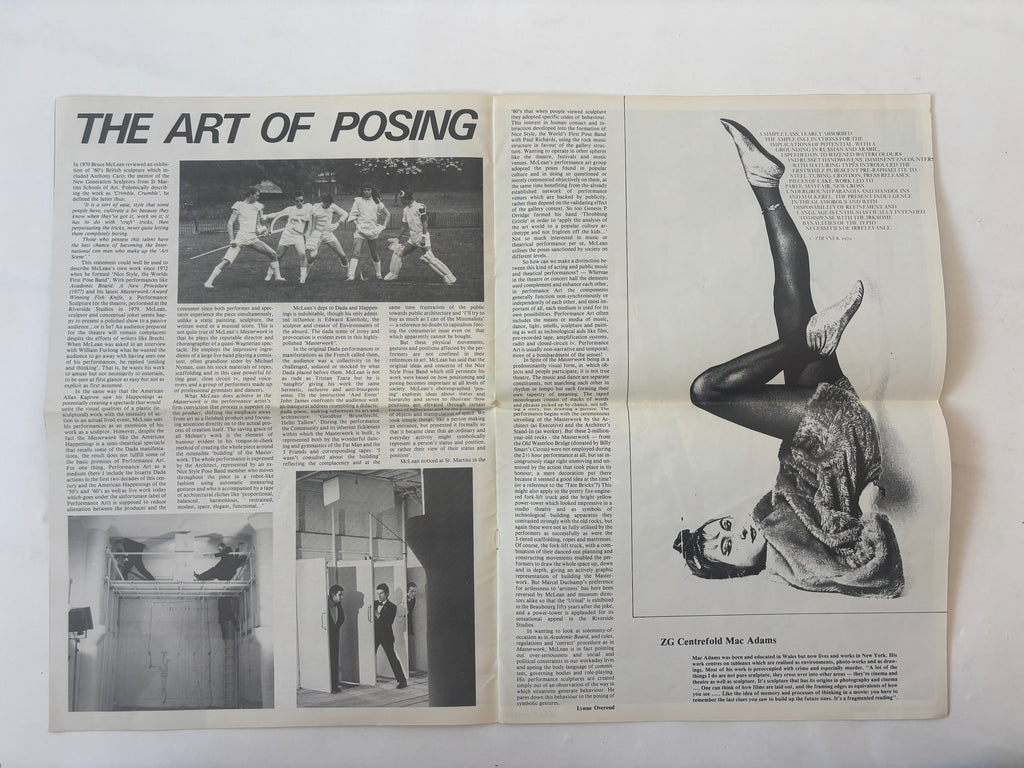 ZG 80 #1 / Post Punk Zine / 1980 / Gallery House Press