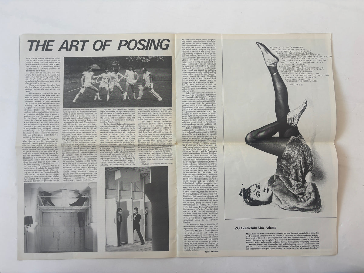 ZG 80 #1 / Post Punk Zine / 1980 / Gallery House Press