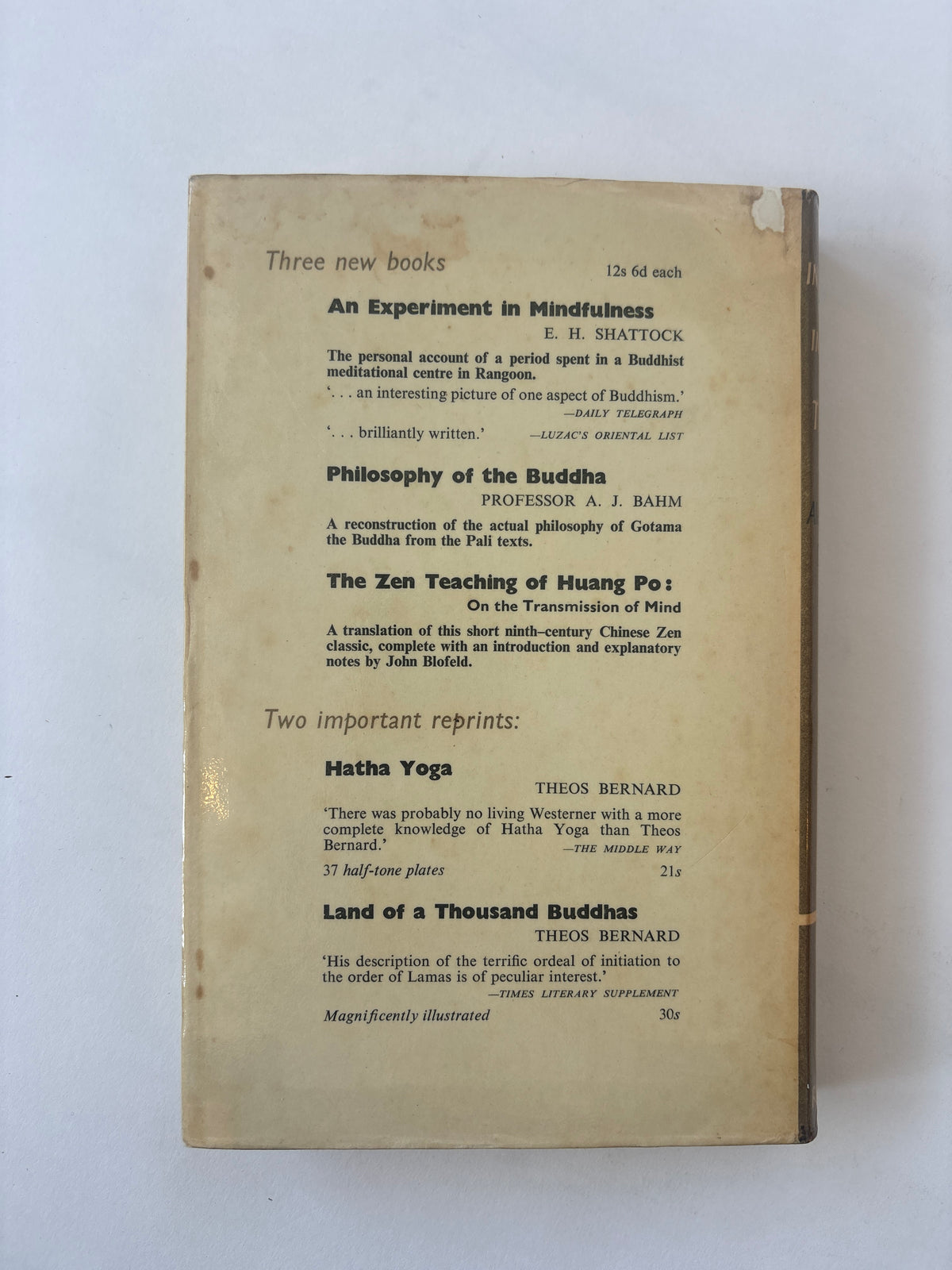 Initiations and Initiates in Tibet / Alexandra David-Neel / 1958 / Rider and Company