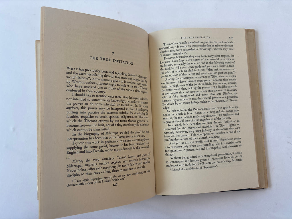 Initiations and Initiates in Tibet / Alexandra David-Neel / 1958 / Rider and Company