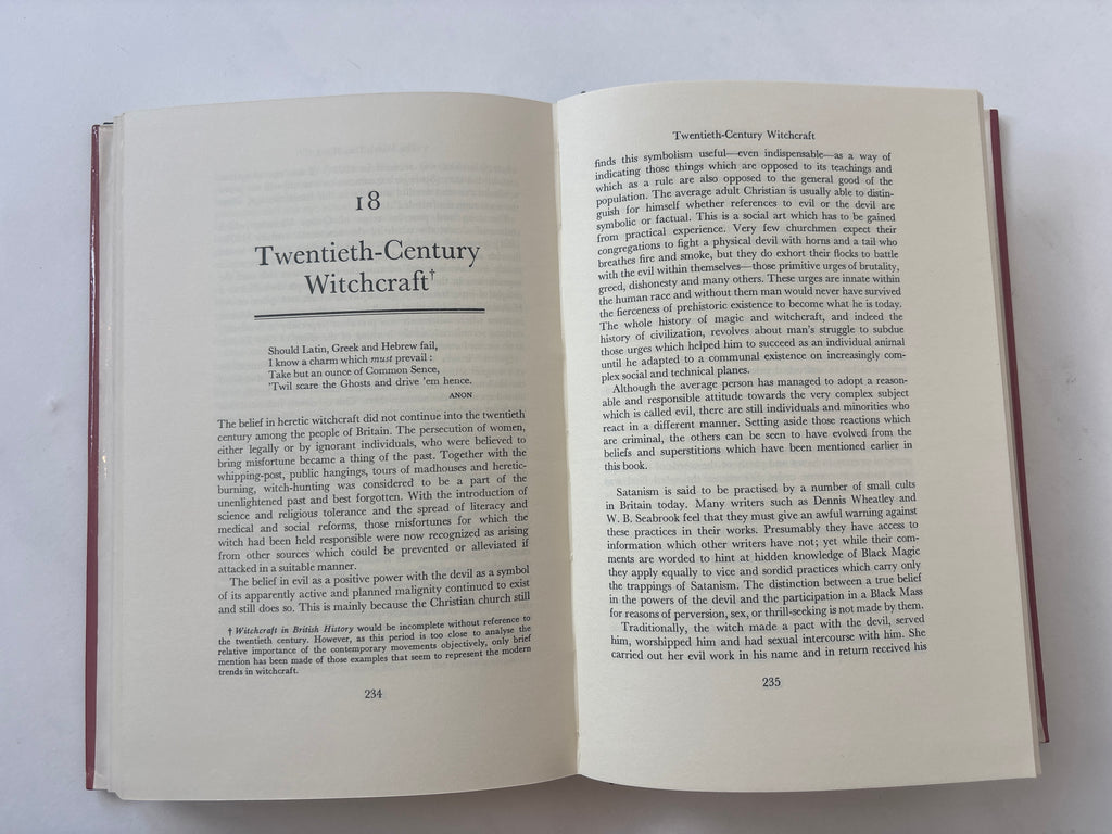 Witchcraft in British History / Ronald Homes / 1st Edition / 1974 / Muller