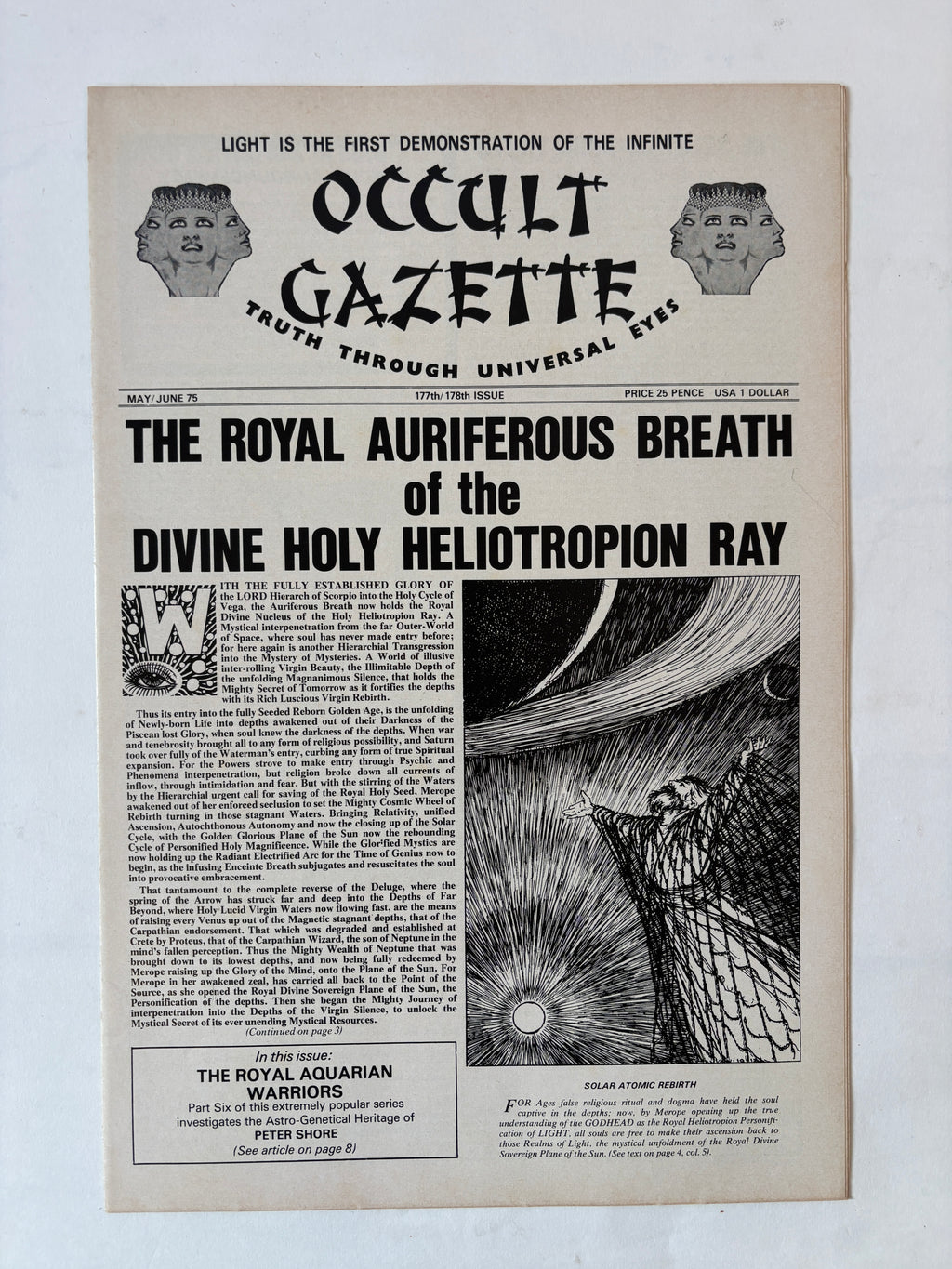 Occult Gazette x 9 copies / 1971 - 1975