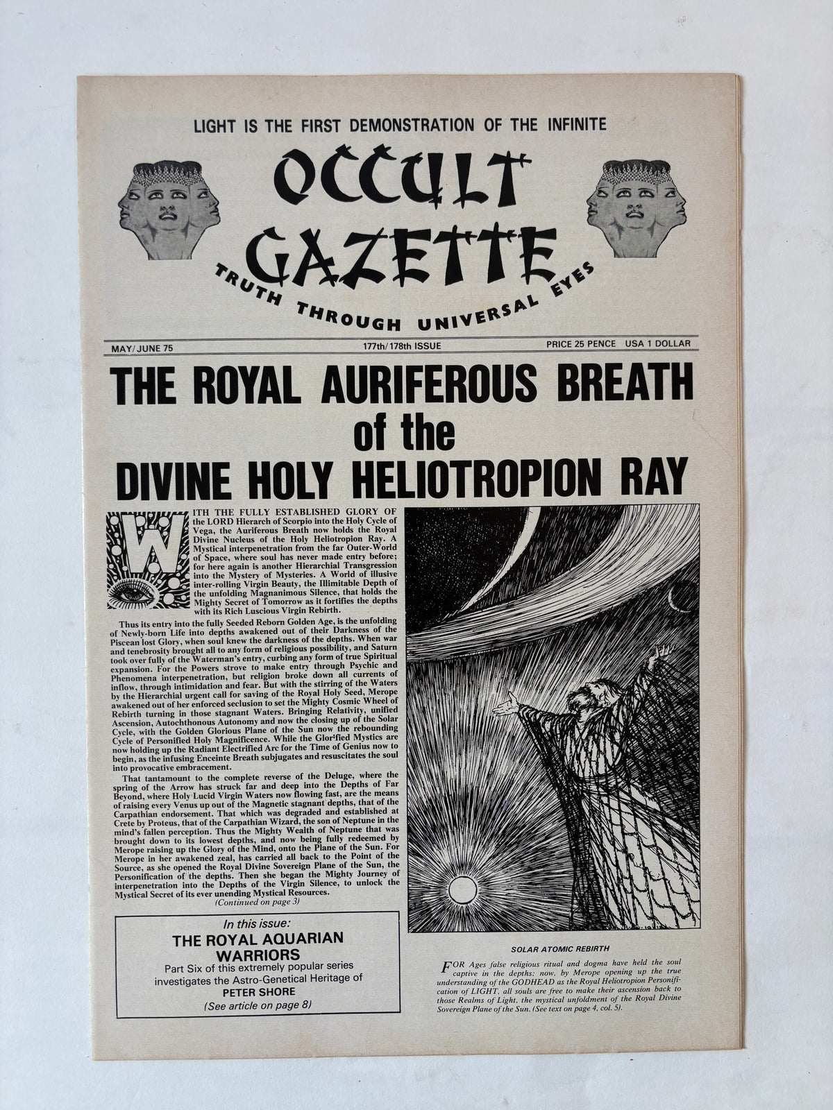 Occult Gazette x 9 copies / 1971 - 1975