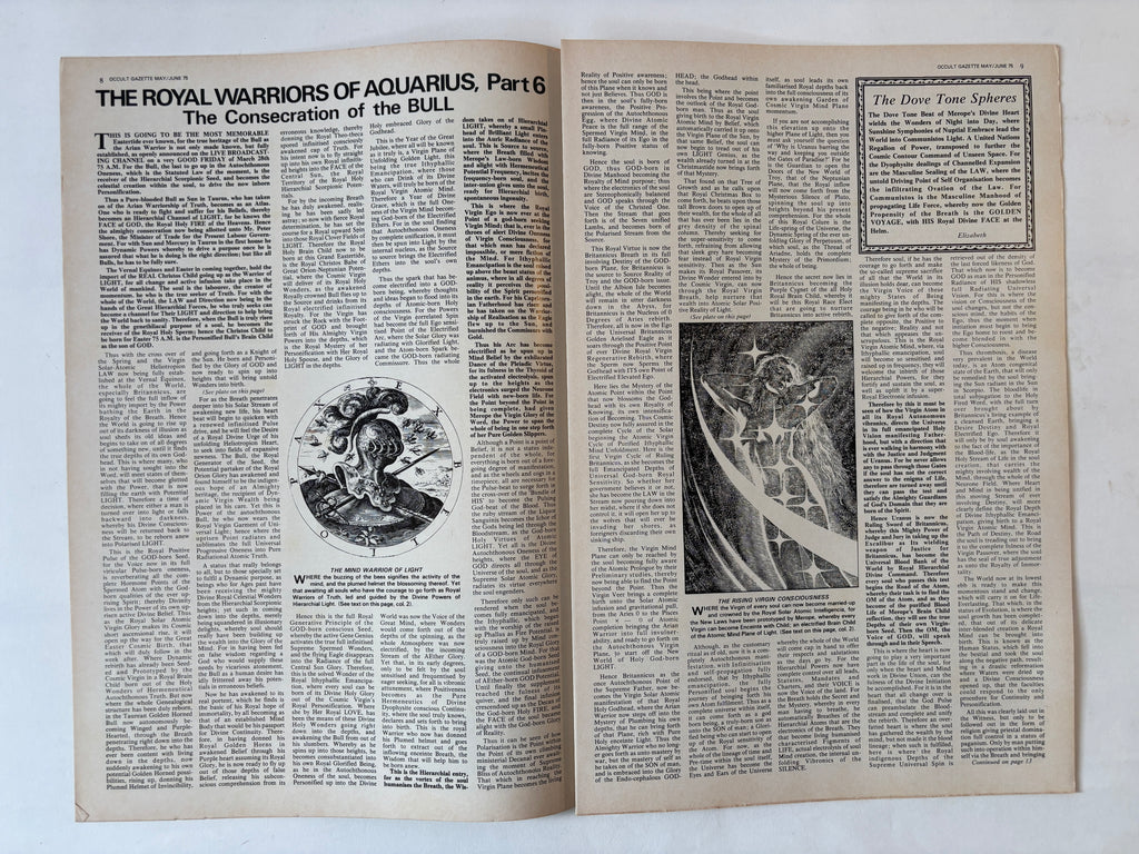 Occult Gazette x 9 copies / 1971 - 1975