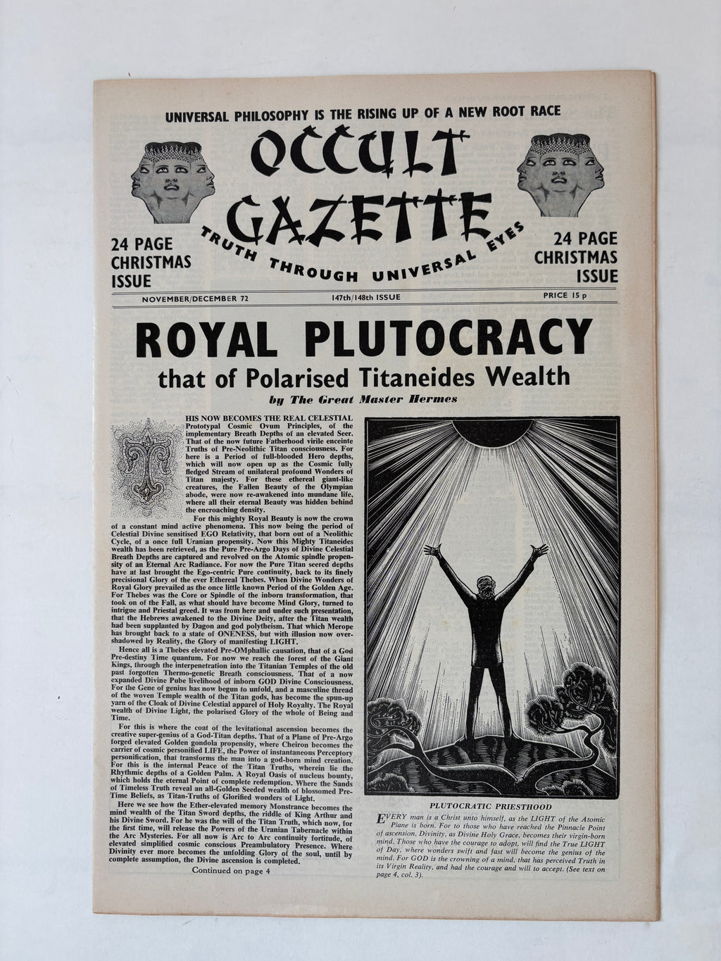 Occult Gazette x 9 copies / 1971 - 1975