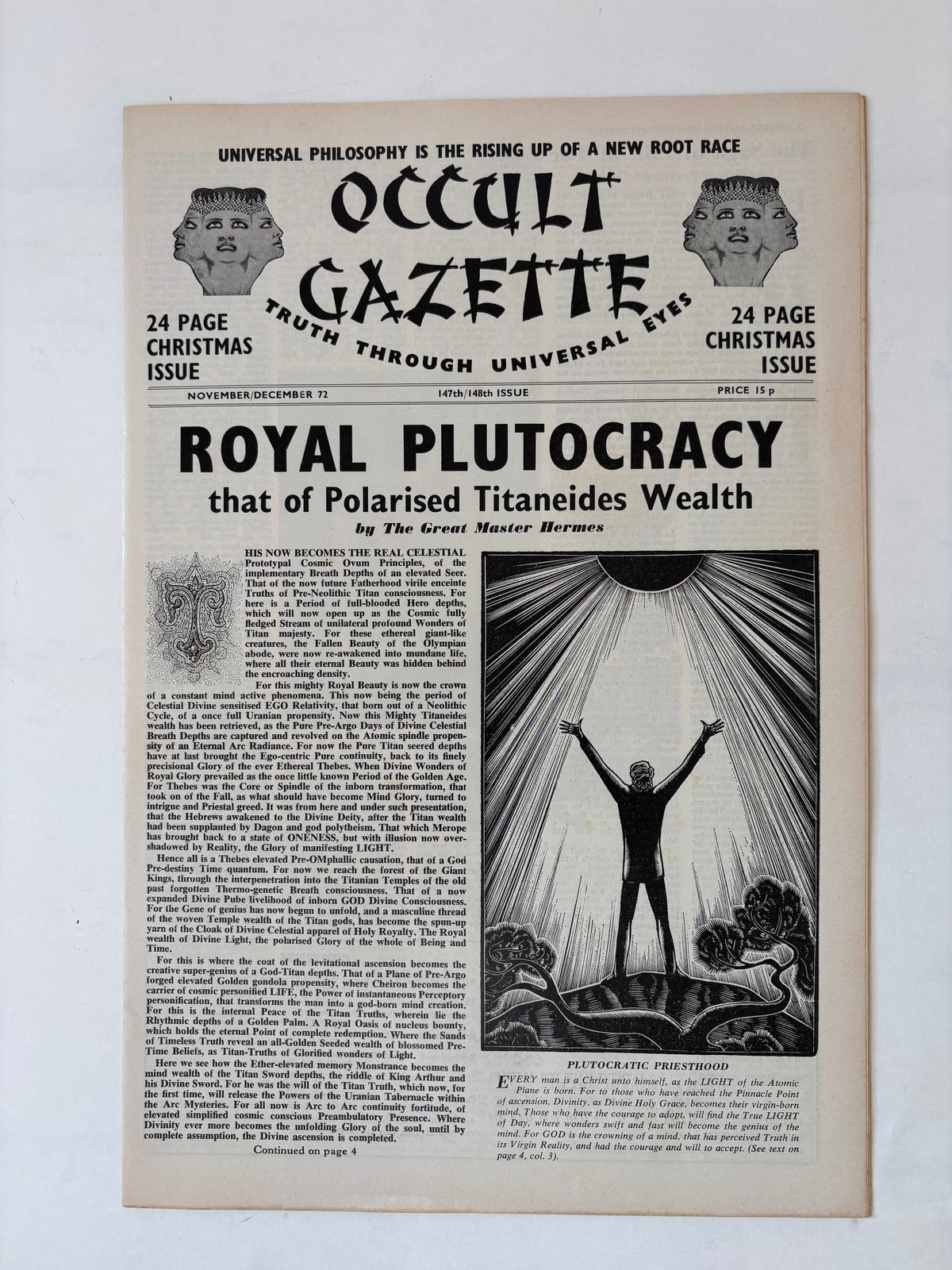Occult Gazette x 9 copies / 1971 - 1975