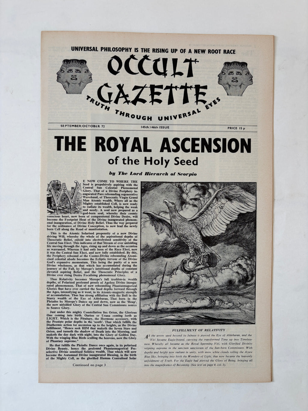 Occult Gazette x 9 copies / 1971 - 1975