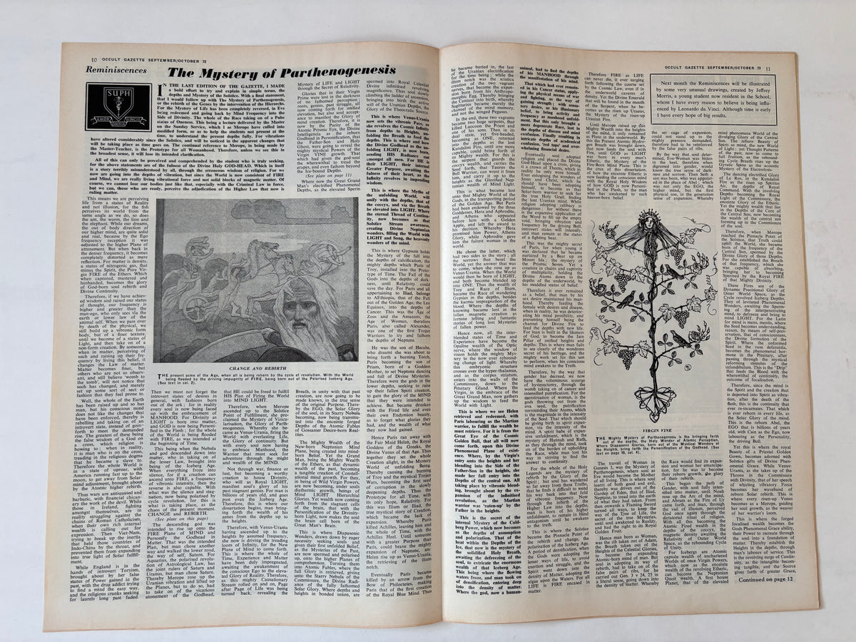 Occult Gazette x 9 copies / 1971 - 1975
