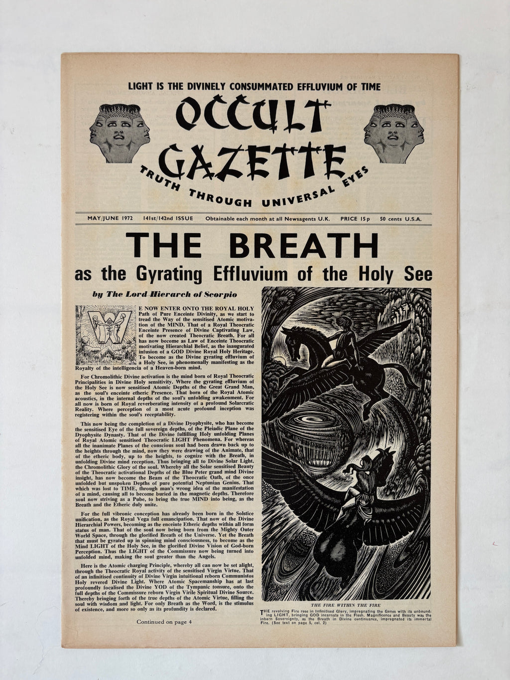 Occult Gazette x 9 copies / 1971 - 1975
