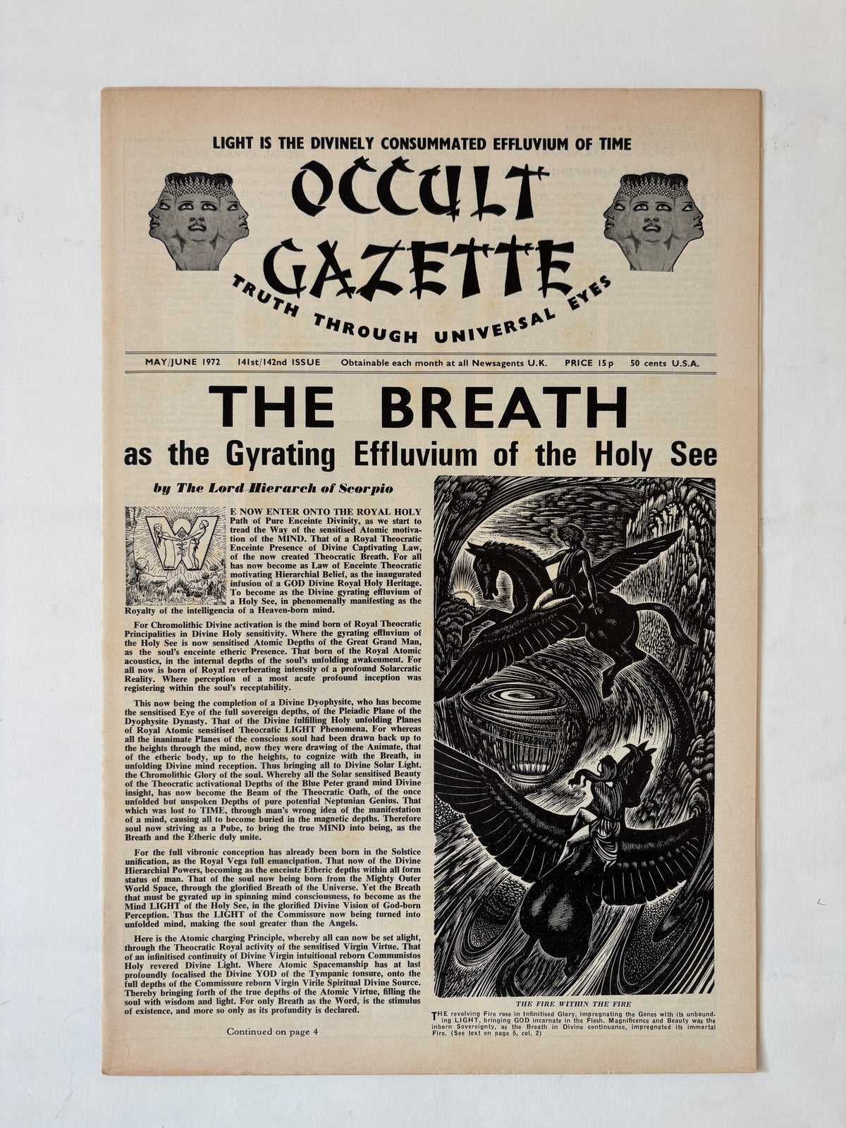 Occult Gazette x 9 copies / 1971 - 1975
