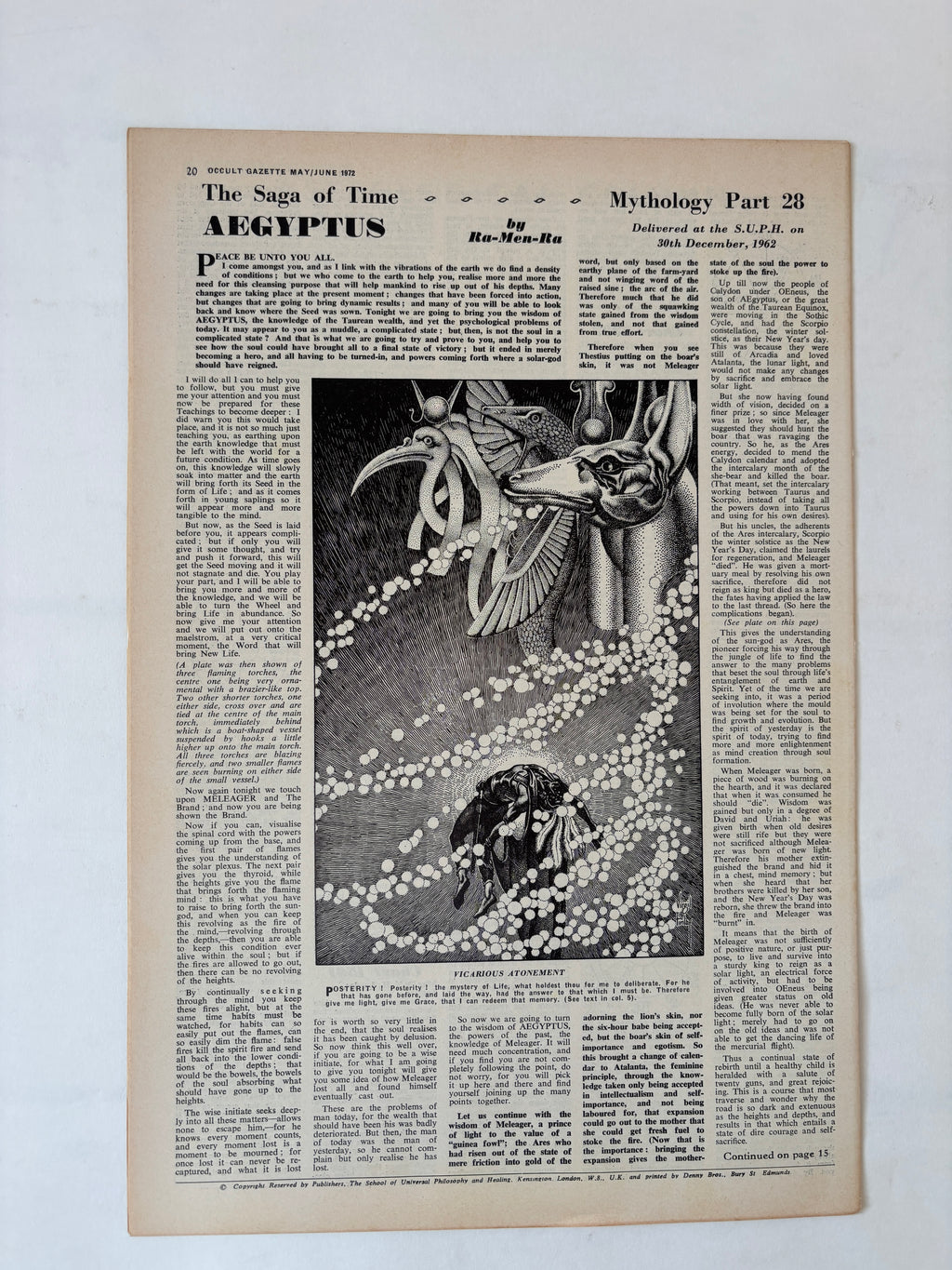 Occult Gazette x 9 copies / 1971 - 1975