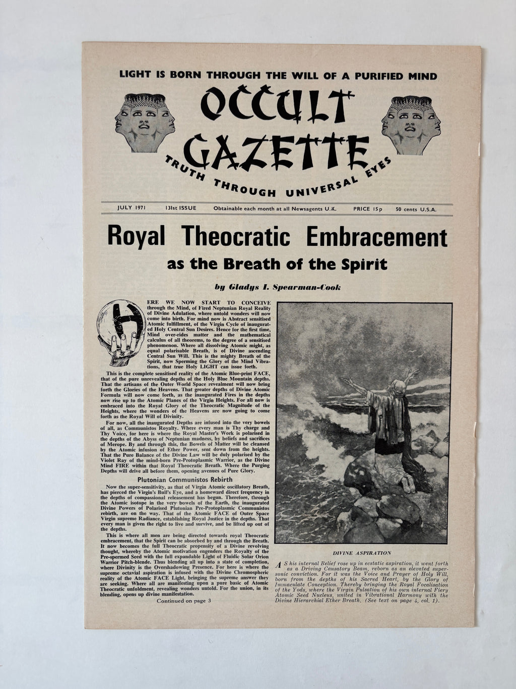 Occult Gazette x 9 copies / 1971 - 1975