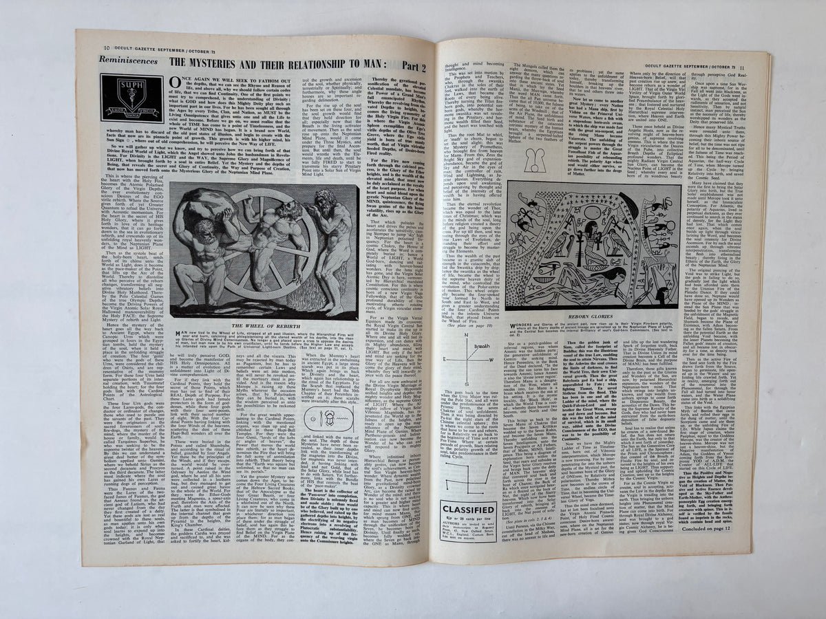 Occult Gazette x 9 copies / 1971 - 1975