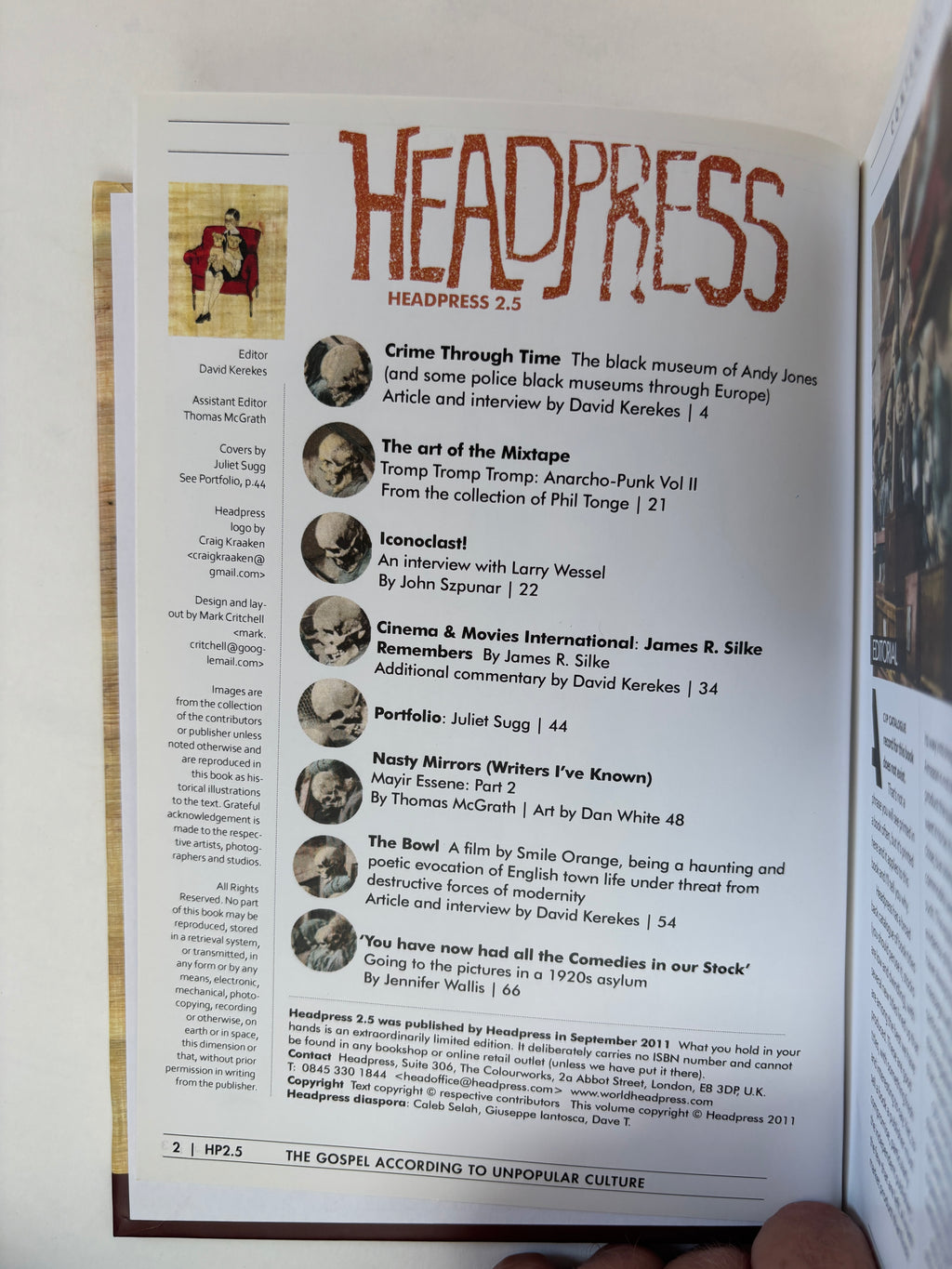 Headpress 2.5 Collectors Edition / David Kerekes / 2011 / Limited Edition 250