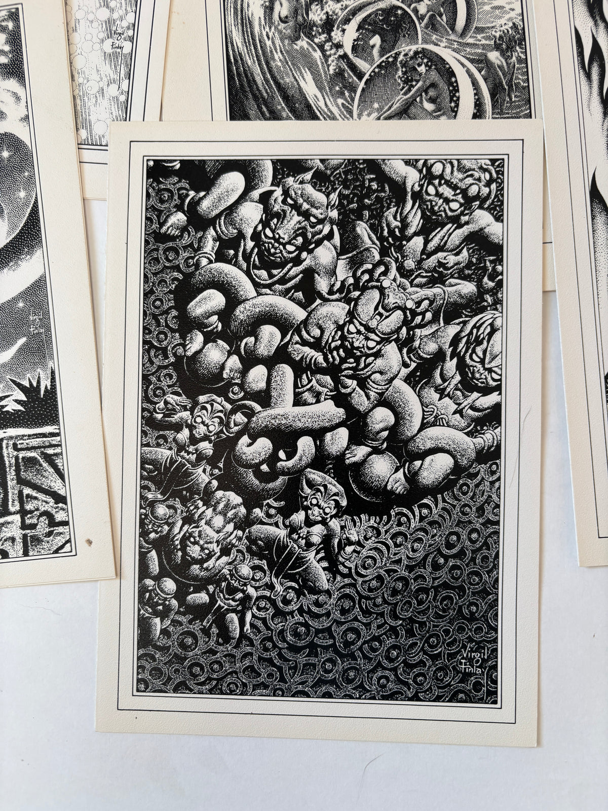 Virgil Finlay Greeting Card Set / Gerry de la Ree / 1979