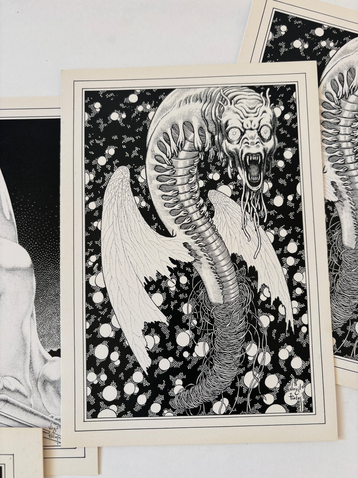 Virgil Finlay Greeting Card Set / Gerry de la Ree / 1979
