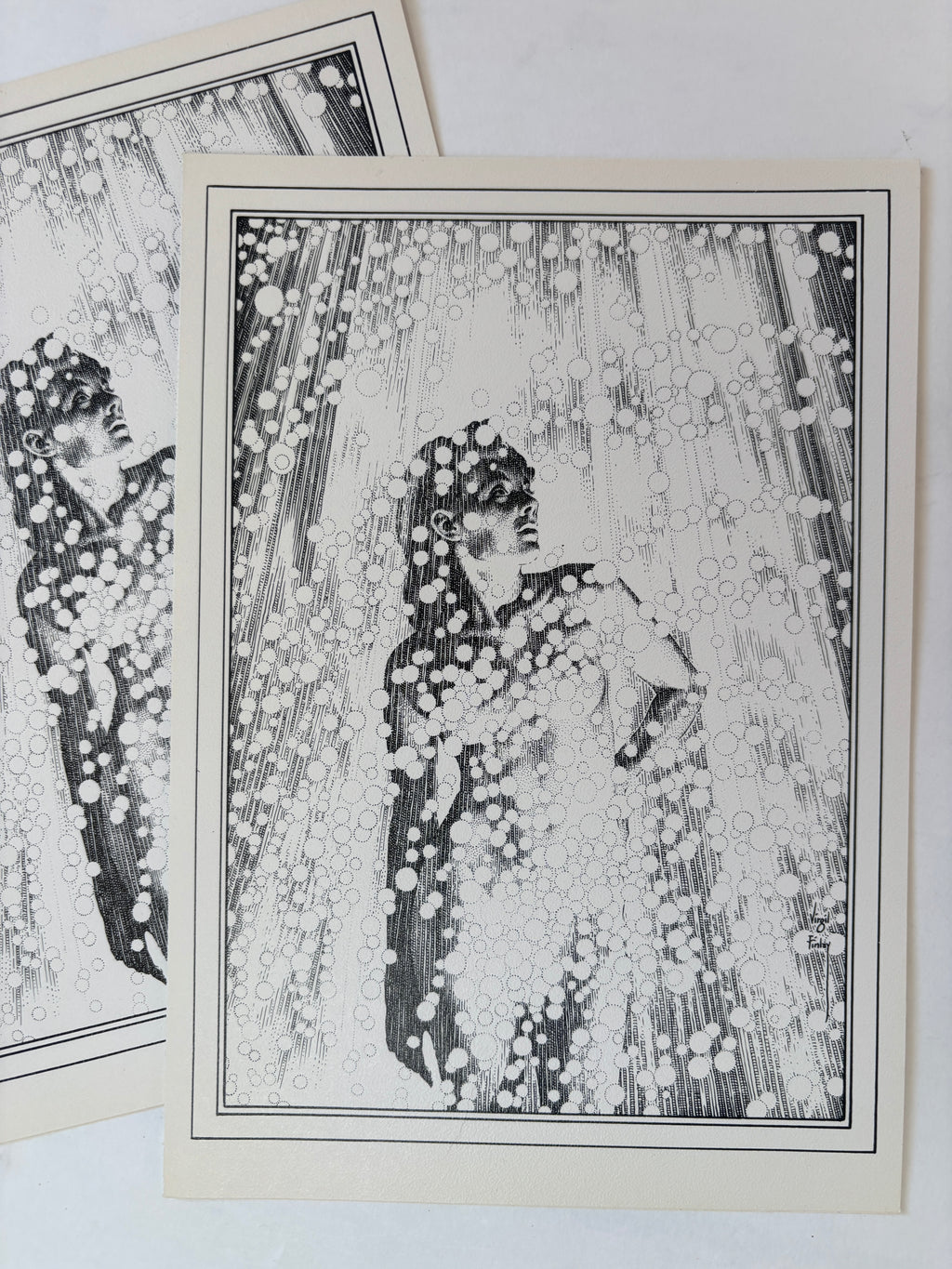 Virgil Finlay Greeting Card Set / Gerry de la Ree / 1979