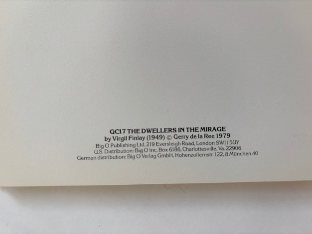 Virgil Finlay Greeting Card Set / Gerry de la Ree / 1979