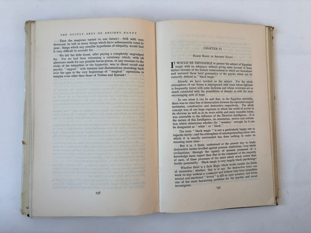 The Occult Arts of Ancient Egypt / Bernard Bromage / 1953 / 1st Edition / Aquarian Press