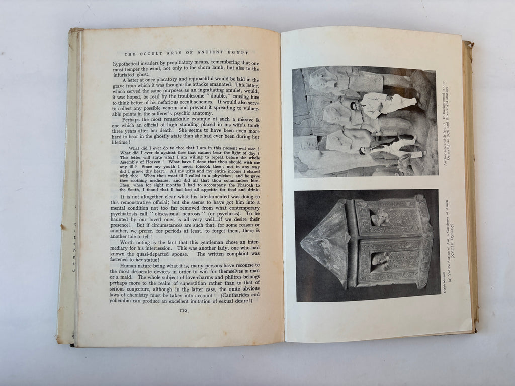 The Occult Arts of Ancient Egypt / Bernard Bromage / 1953 / 1st Edition / Aquarian Press