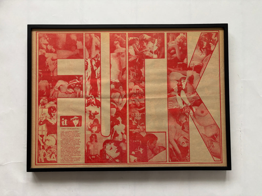 Fuck / Original International Times Poster / 1973