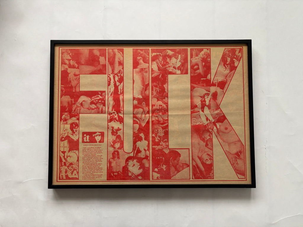 Fuck / Original International Times Poster / 1973